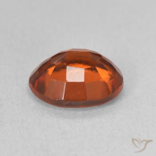 Grenat Hessonite Orange feu naturelle ovale, 1.99 ct, VS-SI