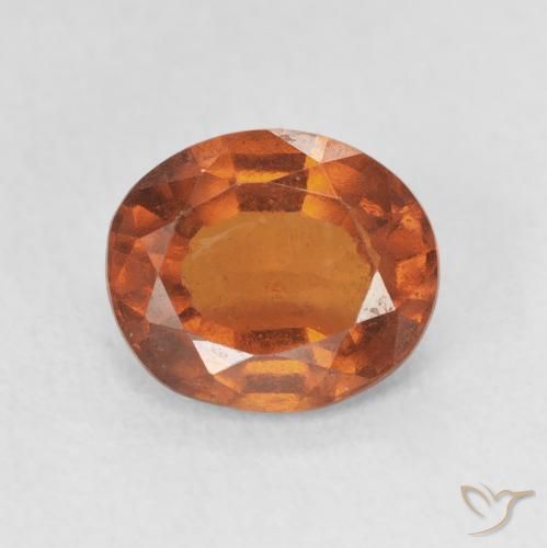 2.36ct Naturel Orange rougeâtre Grenat Hessonite, ovale, VS