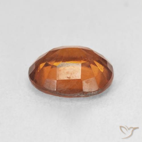 Grenat Hessonite Orange rougeâtre naturelle ovale, 2.36 ct, VS