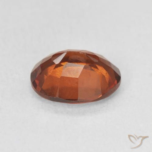 Grenat Hessonite Orange foncé naturelle ovale, 1.81 ct, VS