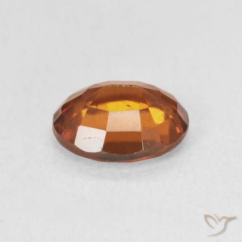 Grenat Hessonite Orange foncé naturelle ovale, 1.63 ct, VS