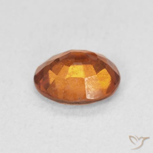Grenat Hessonite Medium Dark-Orange naturelle ovale, 1.33 ct, VS