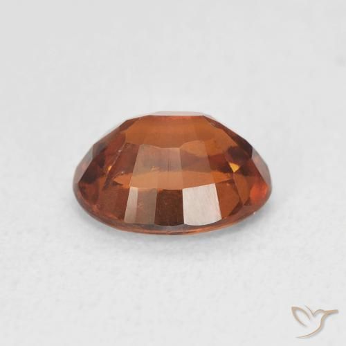 Grenat Hessonite Orange foncé naturelle ovale, 1.84 ct, VS-SI