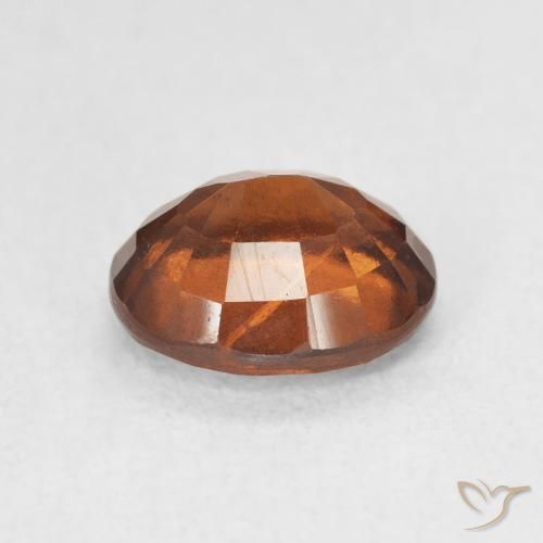 Grenat Hessonite Orange foncé naturelle ovale, 2.25 ct, VS