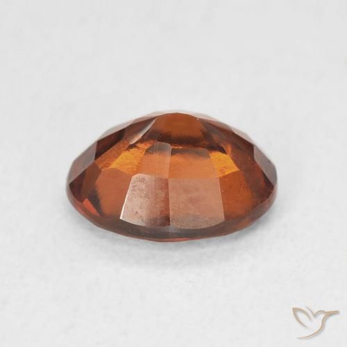 Grenat Hessonite Medium Dark-Orange naturelle ovale, 2.14 ct, VS