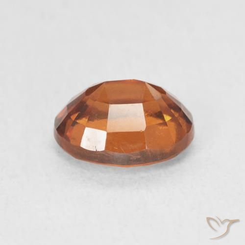 Grenat Hessonite Orange rougeâtre naturelle ovale, 1.93 ct, VS