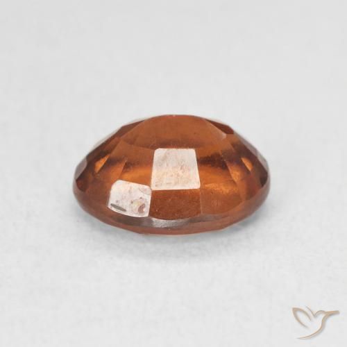 Grenat Hessonite Orange rougeâtre naturelle ovale, 1.87 ct, VS