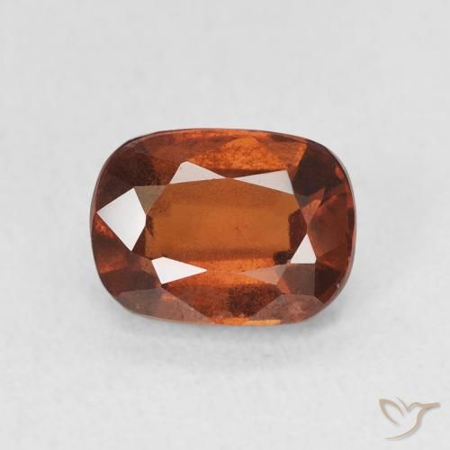 Grenat Hessonite Orange feu naturelle Coussin, 1.99 ct, VS