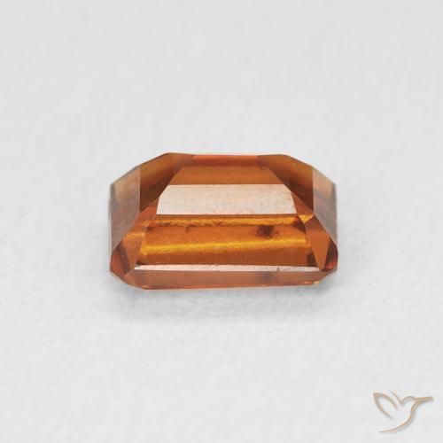 Grenat Hessonite Orange moyen naturelle Octogone / coupe Émeraude, 1.28 ct, VVS-VS
