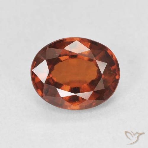 Grenat Hessonite Orange foncé naturelle ovale, 2.52 ct, VVS-VS