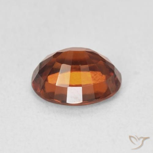 Grenat Hessonite Orange foncé naturelle ovale, 2.52 ct, VVS-VS