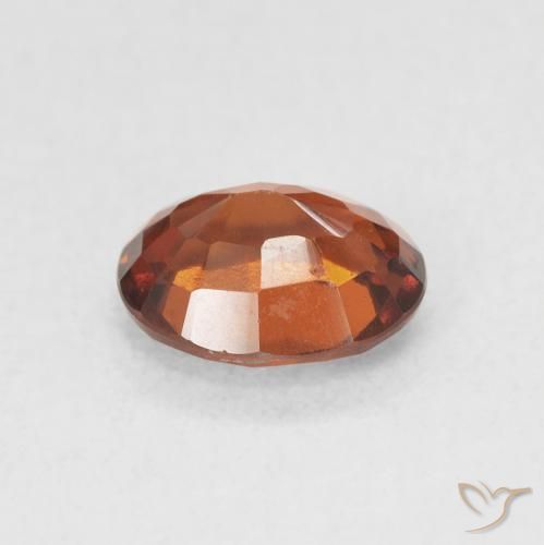 Grenat Hessonite Orange moyen naturelle ovale, 1.47 ct, VVS-VS