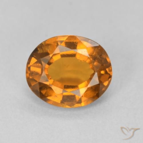 1.69ct Naturel Orange moyen Grenat Hessonite, ovale, VS-SI