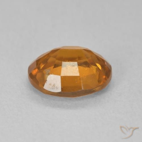 Grenat Hessonite Orange moyen naturelle ovale, 1.69 ct, VS-SI