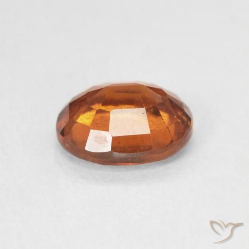 Grenat Hessonite Orange foncé naturelle ovale, 1.48 ct, VS-SI