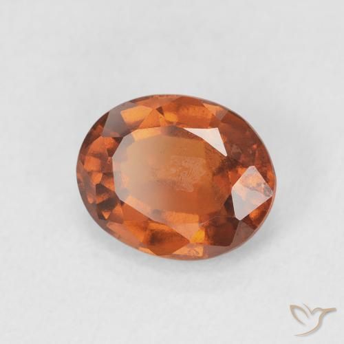 Grenat Hessonite Orange foncé naturelle ovale, 1.71 ct, VS-SI
