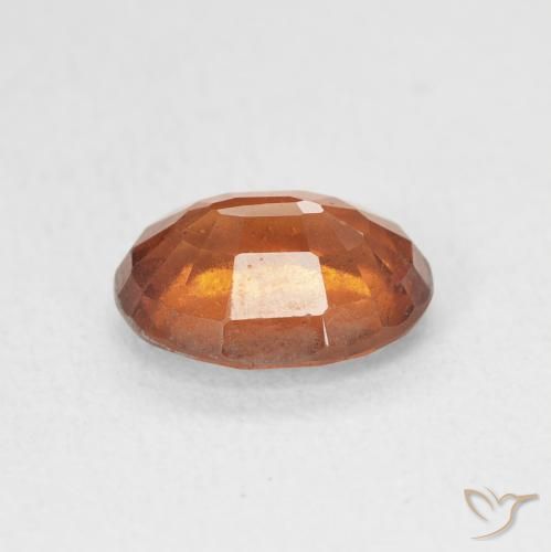 Grenat Hessonite Medium Dark-Orange naturelle ovale, 2.04 ct, VS-SI