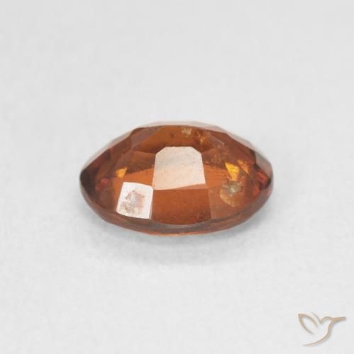 Grenat Hessonite Orange foncé naturelle ovale, 1.35 ct, VS-SI