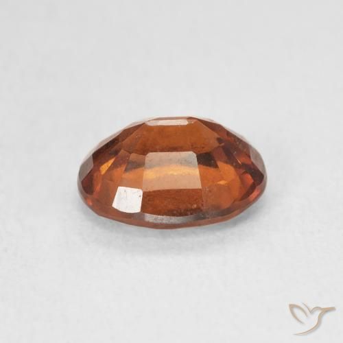 Grenat Hessonite Medium Dark-Orange naturelle ovale, 1.69 ct, VS-SI