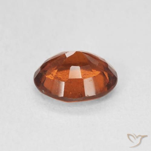 Grenat Hessonite Orange rougeâtre naturelle ovale, 1.99 ct, VS-SI