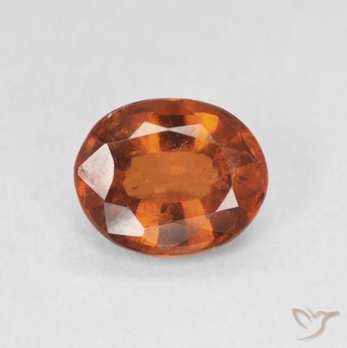 1.94ct Naturel Orange foncé Grenat Hessonite, ovale, VS-SI