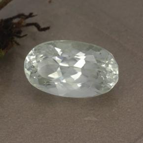 Hiddenite vert naturelle coupe ovale, 5,18 ct, VVS-VS