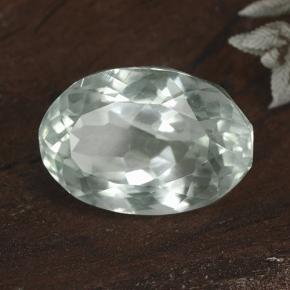 Hiddenite Blanc clair verdâtre naturelle Coupe ovale, 12.01 ct, VS