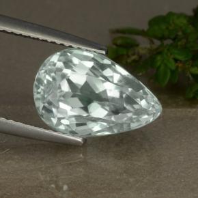Hiddenite Vert clair naturelle En forme de poire, 5.90 ct, VVS-VS