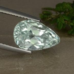 Hiddenite Vert clair naturelle En forme de poire, 5.52 ct, VS
