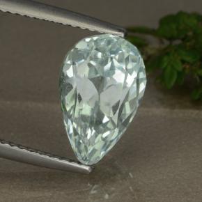 Hiddenite Vert clair naturelle En forme de poire, 5.52 ct, VS