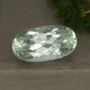 Hiddenite Blanc clair verdâtre naturelle Coupe ovale, 4.59 ct, VVS-VS