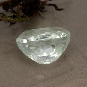 Hiddenite blanc naturelle coupe ovale, 4,34 ct, VVS-VS