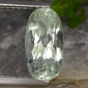 Hiddenite Blanc clair verdâtre naturelle Coupe ovale, 2.44 ct, VVS-VS