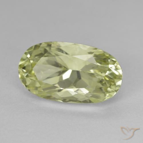 Hiddenite Vert clair naturelle ovale, 9.83 ct, VS-SI