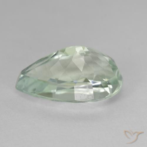 Hiddenite Vert jaune léger naturelle En forme de poire, 9.73 ct, VS