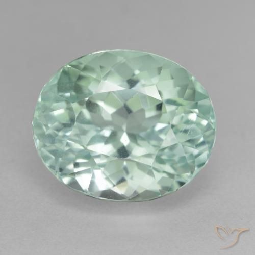 16.49ct Naturel Bleu vert Hiddenite, ovale, VS-SI