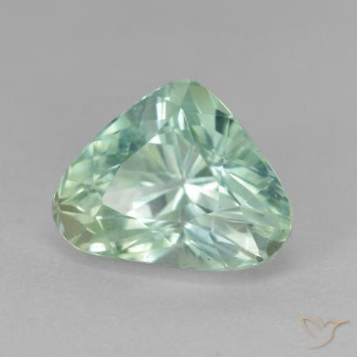 Hiddenite Vert bleu clair naturelle En forme de poire, 8.36 ct, VS-SI