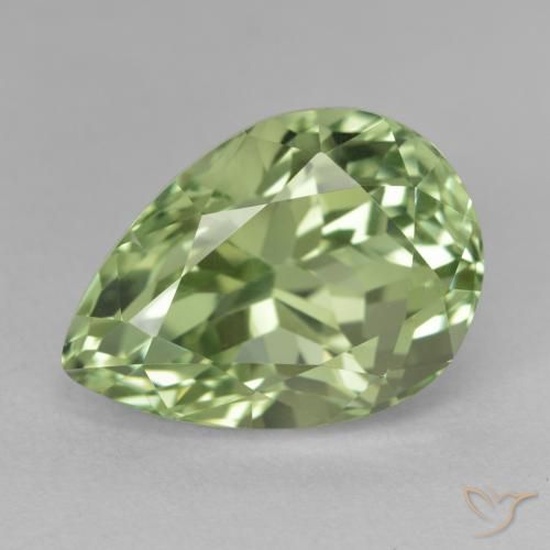 13.80ct Naturel Vert moyen Hiddenite, En forme de poire, VS-SI