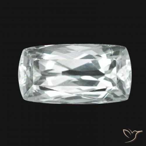 12.50ct Naturel Blanc verdâtre Hiddenite, Coussin, VS