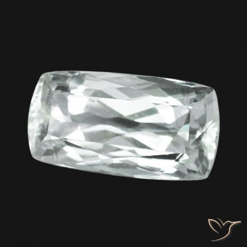 Hiddenite Blanc verdâtre naturelle Coussin, 12.50 ct, VS