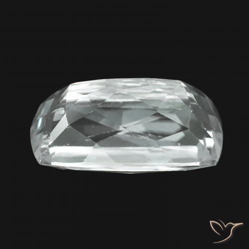 Hiddenite Blanc verdâtre naturelle Coussin, 12.50 ct, VS