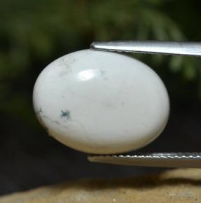 Howlite blanc naturelle coupe ovale, 8,33 ct, opaque
