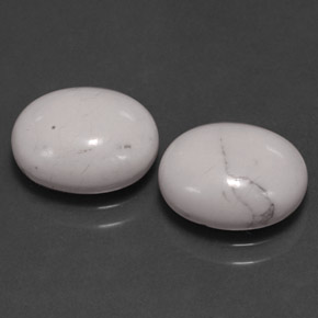 Achetez naturel ct blanc howlite gems, coupe ovale, en provenance états unis chez gemselect. en stock, livraison internationale!