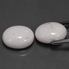 Achetez naturel ct blanc howlite gems, coupe ovale, en provenance états unis chez gemselect. en stock, livraison internationale!