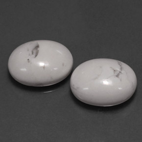 Achetez naturel ct Blanc grisâtre Howlite gems, Coupe ovale, En provenance États Unis chez GemSelect. En stock, livraison internationale!