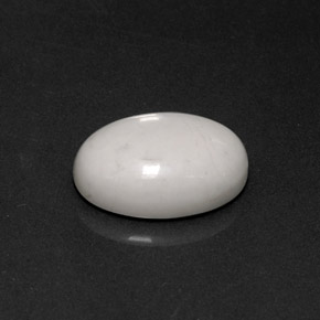 Howlite blanc naturelle coupe ovale, 5,40 ct, opaque