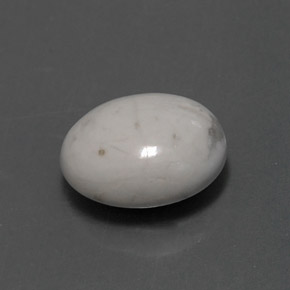 Howlite blanc naturelle coupe ovale, 2,32 ct, opaque