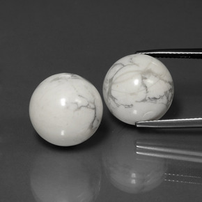 Achetez naturel 45,57ct blanc howlite gems, sphère / boule, en provenance états unis chez gemselect. en stock, livraison internationale!