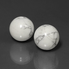Achetez naturel 45,57ct blanc howlite gems, sphère / boule, en provenance états unis chez gemselect. en stock, livraison internationale!