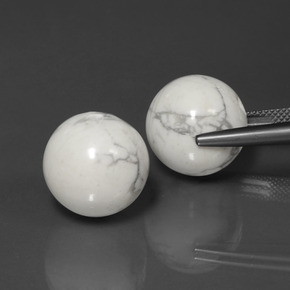 Achetez naturel 45,57ct blanc howlite gems, sphère / boule, en provenance états unis chez gemselect. en stock, livraison internationale!